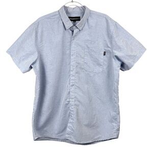 Molokai Surf Co Men's XL Blue Short Sleeve Button-Up Shirt